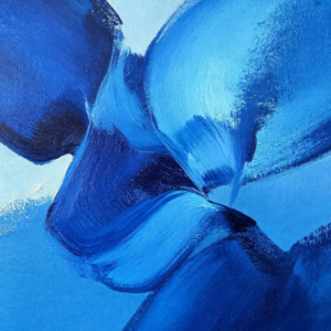 Abstract Blue Movement Artwork